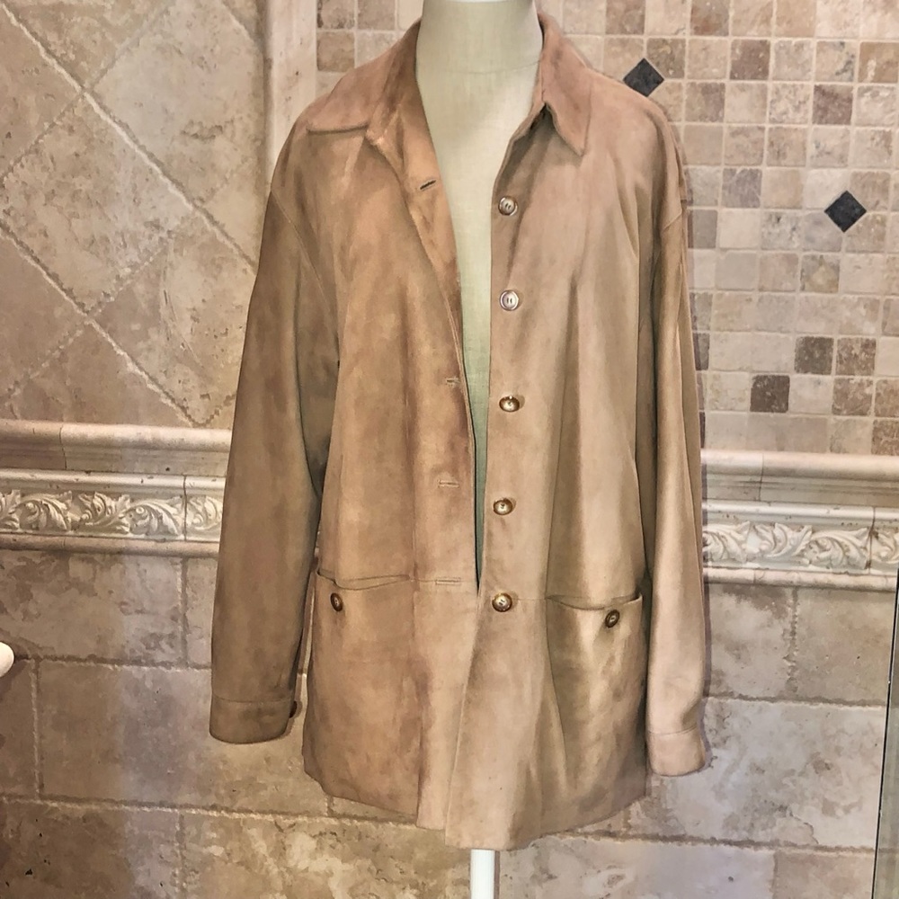 Peletería Solsona Tan Suede Coat